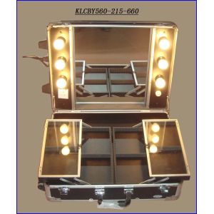 Portable Vanity/dressing Desk Case with Lighted Mirror KLCBY560-215-660