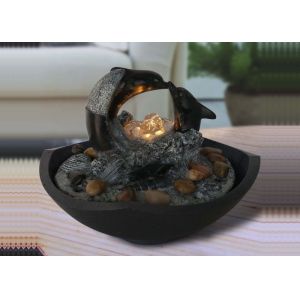 China Simple Two Dolphins  Inside Waterfalls Fountains on sale