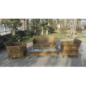 4pcs PE wicker patio sofa furniture