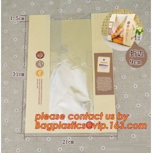 China supplier promotional custom coated bread/sandwich paper kraft bag with
