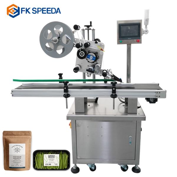 Case Packaging Adhesive Sticker Labeling Machine with Date Code Printer