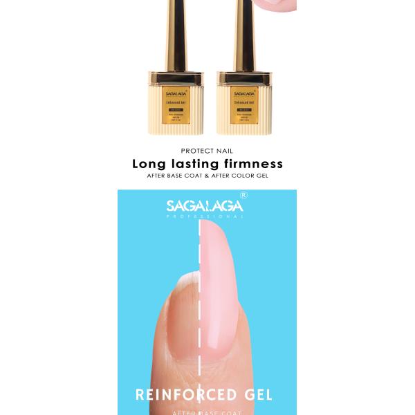 SAGALAGA Nail Reinforcing Gel Nail Polish Long Lasting Soak Off Strong Adhesive Gel Polish Wholesale Salon Supplier