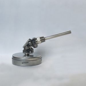 Angle Bimetal Thermometer 100mm Dial SUS 304 Bimetal Temperature Gauge