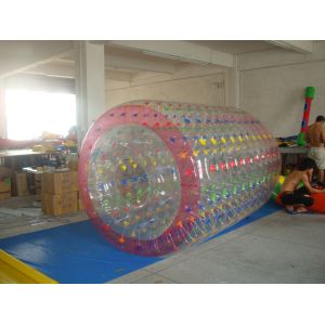 Quality High Quality Color Dot Inflatable Water Roller for Recreation In Kids Inflatable Pool for sale