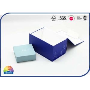 Gloss Varnishing Hinged Lid Gift Box Kraft Paper Customized CMYK Printing