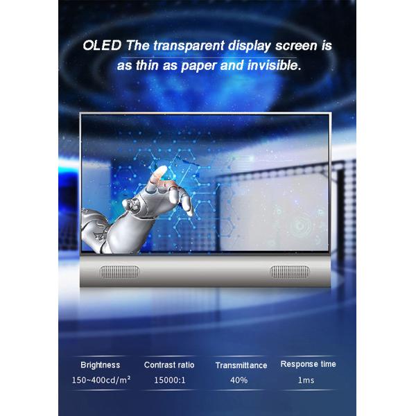 55 Transparent OLED Display For Interactive Advertising And Wayfinding