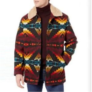 Western Clothing Custom Plus Size Men′s Geometric Pattern Single Breasted