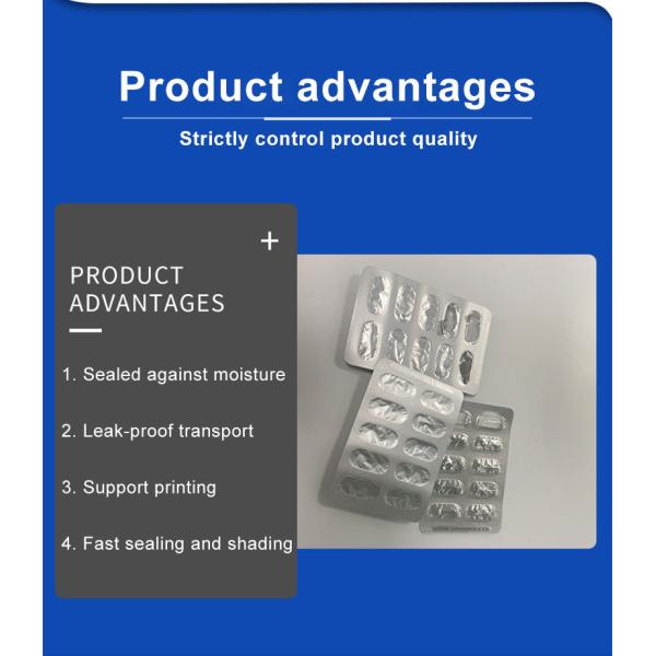 Cold Stamping Pharma Medical Packaging Bags Cold Forming Blister Aluminum Foil