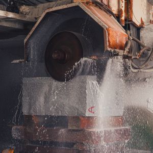 Stone Industrial Automatic Multiblade Granite Natural Red Granite Cutter 3500