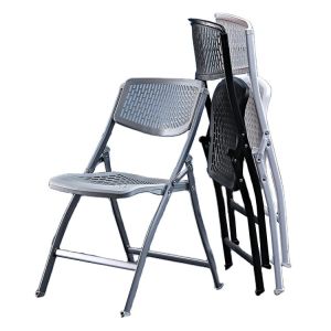 Quality Outdoor Banquet Events Plastic Metal Foldable White Black Dining Chair for Wedding Hotel for sale