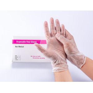 Disposable Transparent Plastic Food Grade Vinyl Food Gloves Household