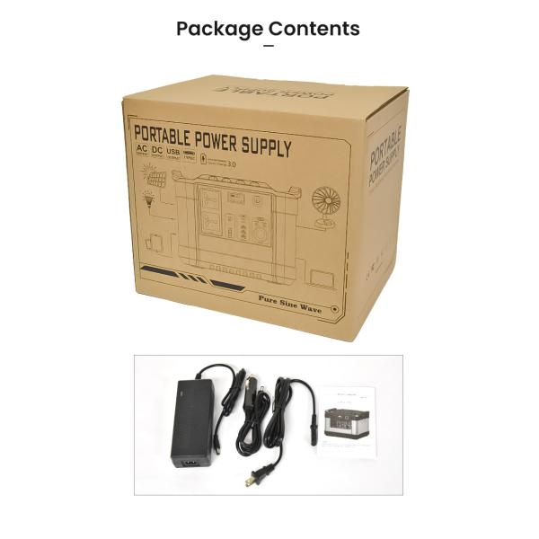 300000mAh Lithium Battery Portable Power Station 1000 Watt Solar Generator AC220v 110v