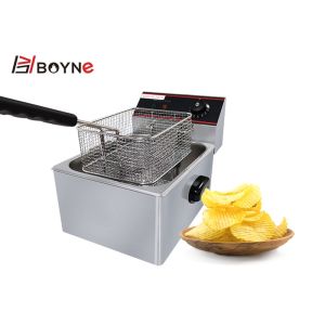 6 Liter Commercial Stainless Steel Electric Deep Fryer