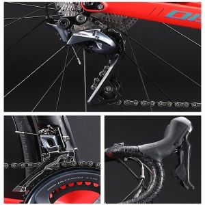 700C SAVA Full Carbon Road Bike SHIMANO ULTEGRA R8000 Fizik Saddle