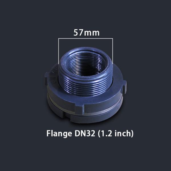 DN15-DN80 Garden Water Tank Plastic PVC Valve Fittings Adapter with Flange Connection