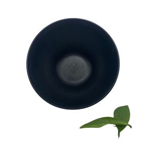 Home Matte Black Melamine Soup Bowl Dinnerware 8'' Deep Round