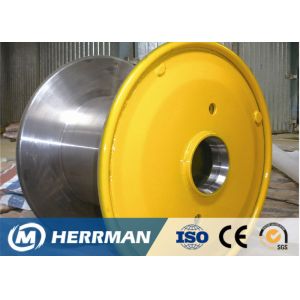 Large Loading Power Cable Storage Reel , Corrugated Type Empty Wire Spools