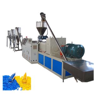 Twin Screw Extruder 15m 20m3 Plastic Granule Making Machine