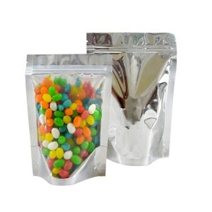 7g Resealable Aluminum Bags Holographic Gravnre Print Side Gusset Pouch