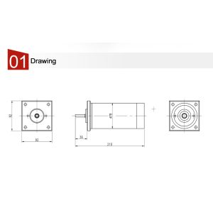 Industrial Roller Door DC Motor
