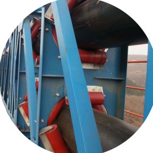 Heavy Duty Rubber Multi Ply Textile Pipe Conveyor Belt