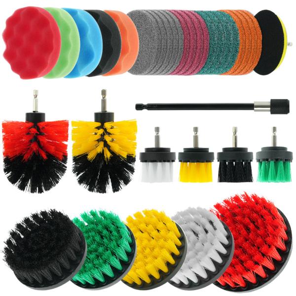 35PC Drill Brush Attachment Set All Purpose Cleaning