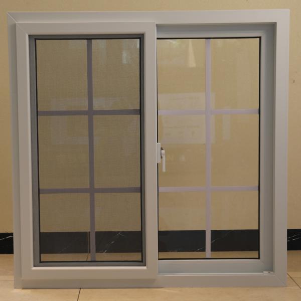 Conventional UPVC Sliding Window And Door White Profile Multiple Locking