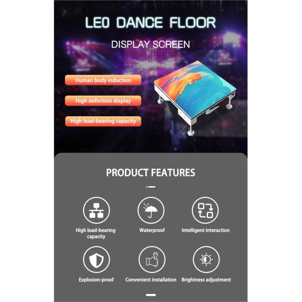 Full Color Dance Floor LED Screen P4.81 LED Screen Floor Tiles With SDK Function