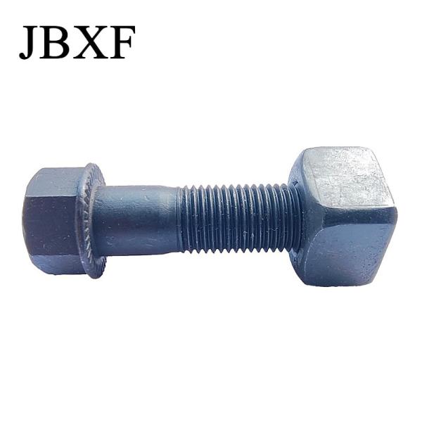 Flange Black E330 Track Bolt and Nut for Excavator Chain Parts