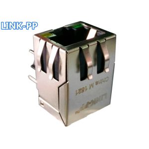 China J00-0076NL Shielded rj45 jack 8p8c , LPJ0011GENL 10/100Base-T with LEDs on sale