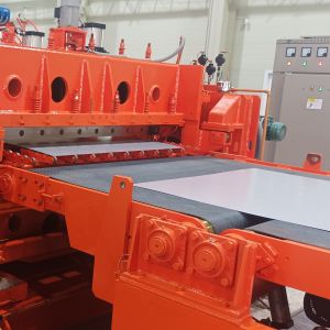 Quality 380V Voltage Cold Rolling Flying Shear Steel Coil Cutting Machine for 35T Coil Weight for sale