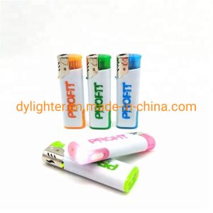 Refillable Advertising Dongyi LED Lighter F002 Windproof Lighter with Customized