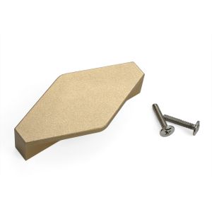 Custom Rhombus Gold Kitchen Cupboard Handles For Home Hardware