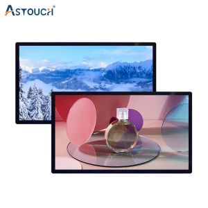 Quality 27 Inch Wall Mounted Digital Signage Pcap Electronic Advertising Displays for sale
