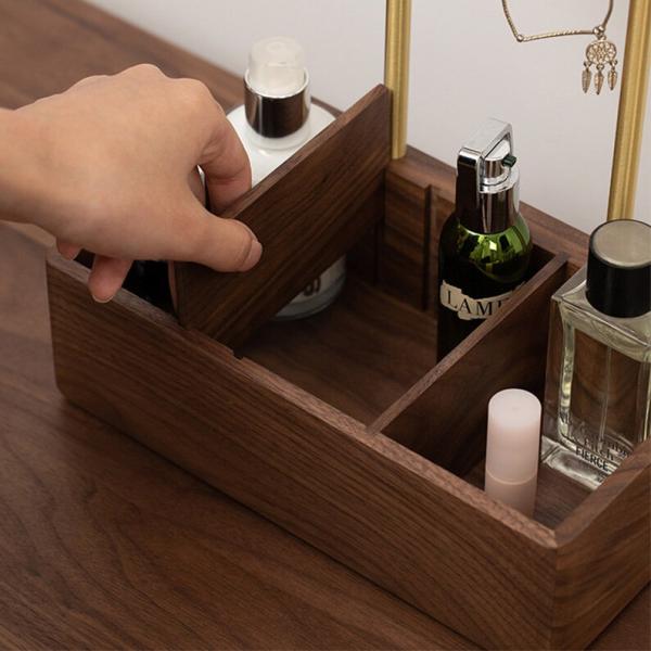 Solid wood key and accessories organizer living room desktop jewelry hook ornament Entryway organizer Wooden key storage