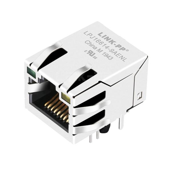 Buy LPJ16614-9AENL 10/100 Base-T Tab Up Single Port Magnetic RJ45 Jack With Green/Yellow Led at wholesale prices