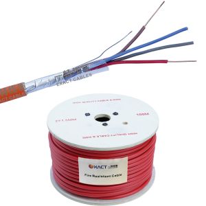 China Fire Alarm Cable 18awg Solid Conductor fplr Shielded 18/4/2c PVC Jacket by ExactCables on sale