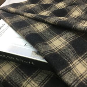 Tartan Check Woolen Plaid Tweed Wool Fabric Sustainable 600gsm