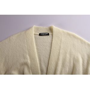 Ladies Cream Longline Belted Cardigans S M L XL