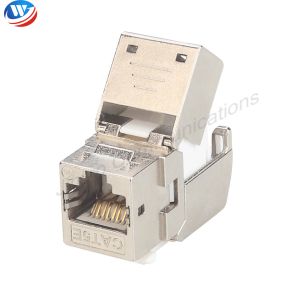 180 Degree RJ45 Keystone Jack Zinc Alloy Cat5E Keystone Jack