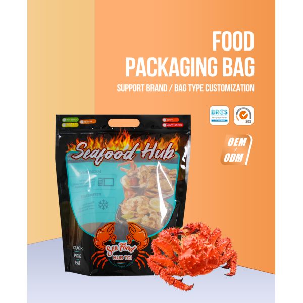 Custom Frozen Food Packaging Bags Customized Plastic Vacuum Food Bags For Shrimp/Fish/Meat/Chicken Seafood Frozen Bags