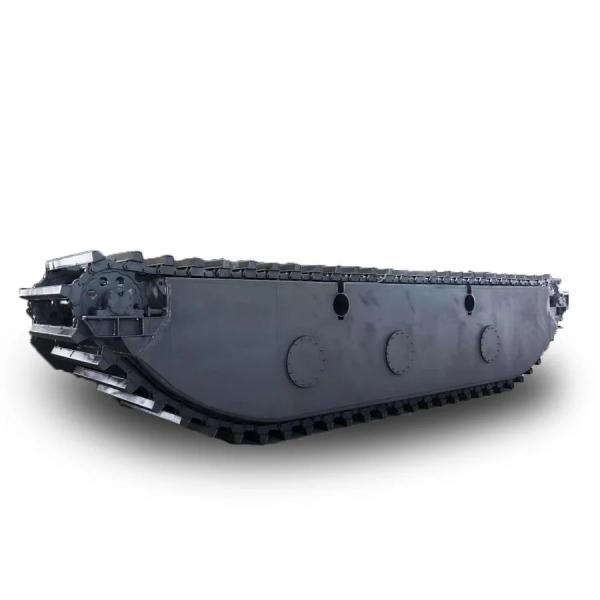 Customized Floating Amphibious Excavator Pontoon Q355B Undercarriage Water Track