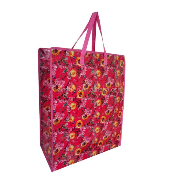 Grocery Woven Shopper Non Woven Poly Bags Lamination Woven Reusable Shopping Bag