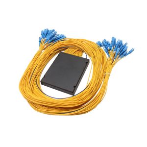 1x64 ABS Box Type PLC 1 In 64 Out PLC Fiber Optic Splitter with SC connector