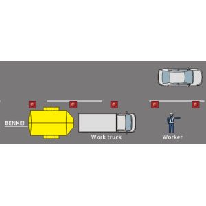 Aluminum Structure Tractor Patent Portable Vehicle Barricades