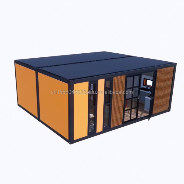 Galvanized Steel Bending 180g EU Modern 2 Bedroom Prefab Steel Expandable Container House Design for Mall Application