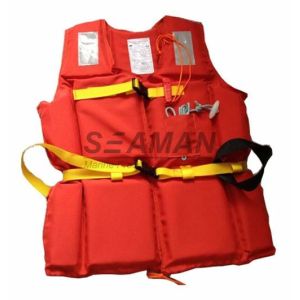 210D Polyester Oxford EPE Foam Workers Adult Life Vest With Whistle / Rescue