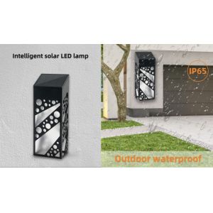 Garden light solar landscape lights LED wall fence light waterproof IP65 durable