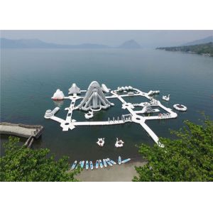 China Nontoxic Outdoor Commercial Inflatable Water Park Unique Modern Design on sale