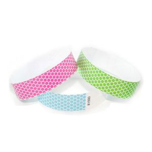 Access Control Disposable RFID Chip Wristband Tyvek Bracelet ID Tickets